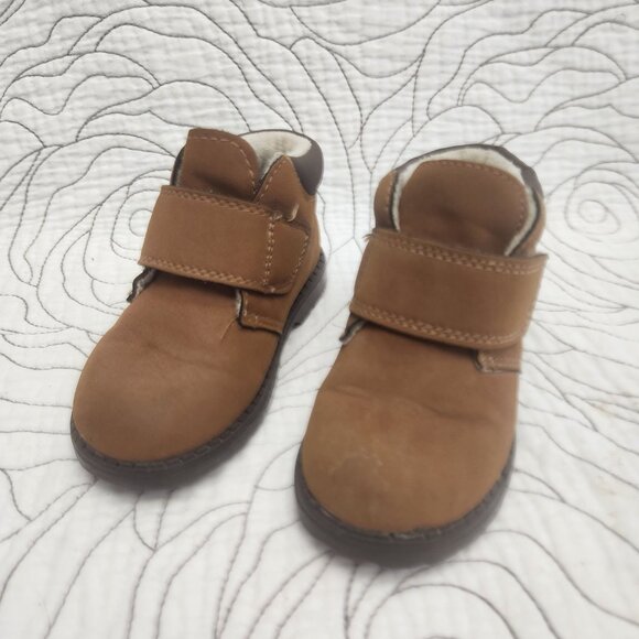 [T6] H&M Boys Beige/Brown Ankle Boots - Picture 3 of 11